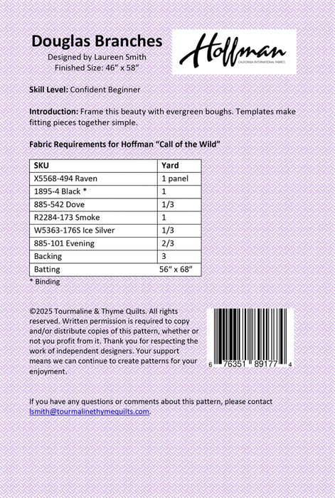 Douglas Branches Quilt Pattern