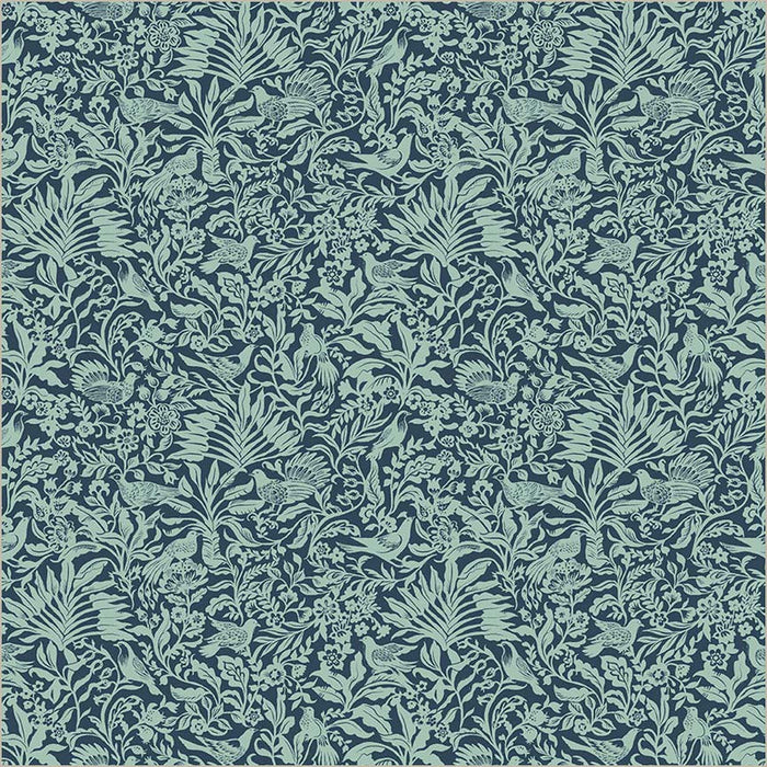 Tapestry Aviary Prussian Mint Cotton 43”/44” Fabric Per Yard