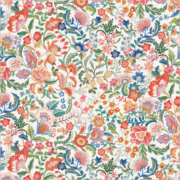 Tapestry Legacy Blooms Ivory Cotton 43”/44” Fabric Per Yard