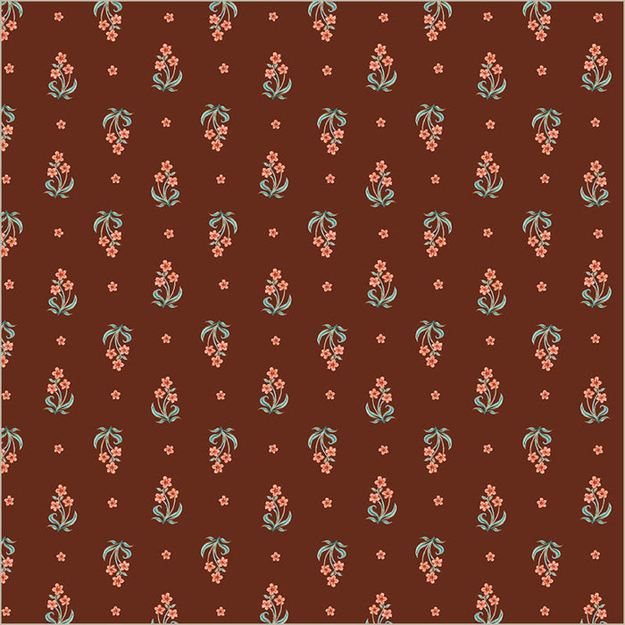 Tapestry Posy Granata Cotton 43”/44” Fabric Per Yard