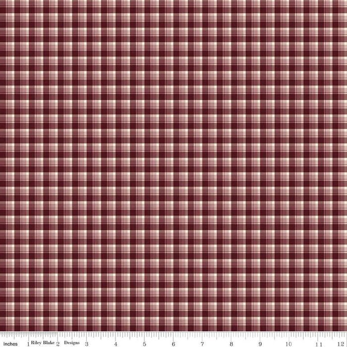 The Awe of Autumn Plaid Purple 43"/44" Fabric Per Yard