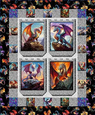 The Great Houses Quilt Kit - Dragons