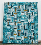 Brush Strokes Blue Palette Pattern