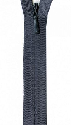 Unique Invisible Zipper 9" Medium Grey