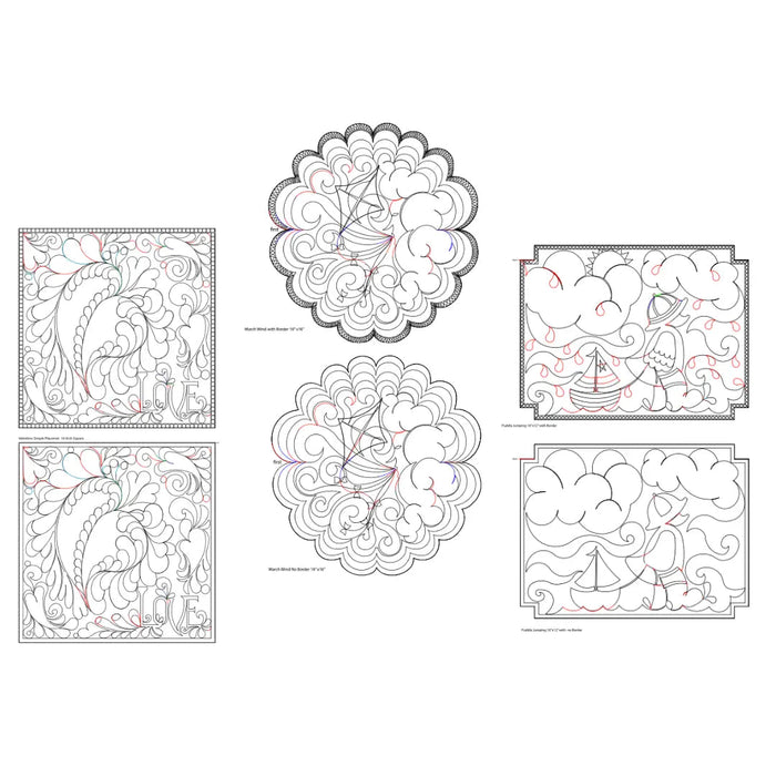 270 Holiday Placemats A Pantograph by Linda V. Taylor
