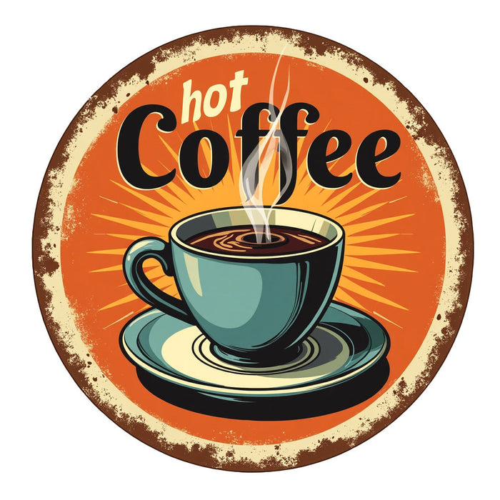 Vintage Coffee Signs Fabric Panel 11