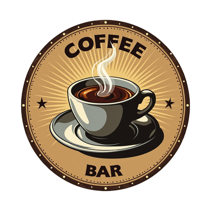 Vintage Coffee Signs Fabric Panel 18