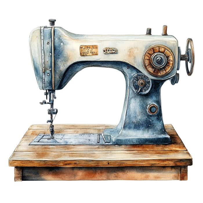 Vintage Sewing Machine Fabric Panel 19