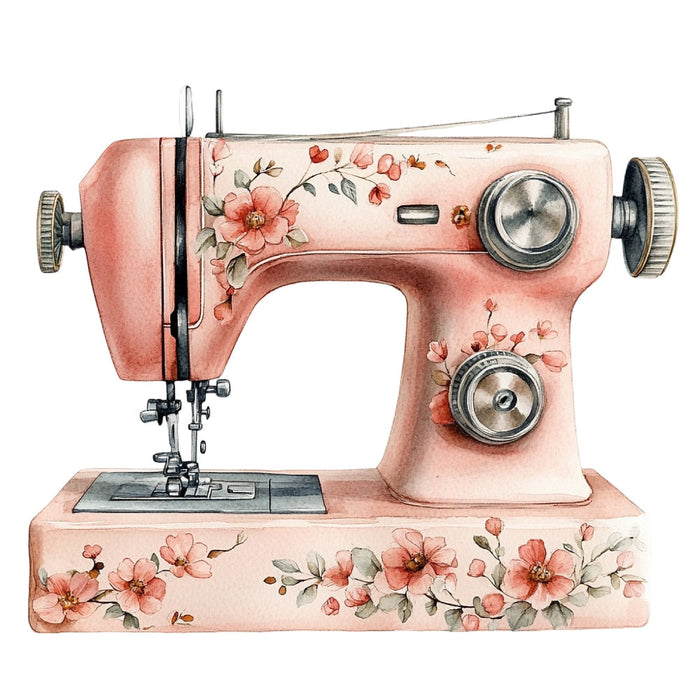 Vintage Sewing Machine Fabric Panel 8
