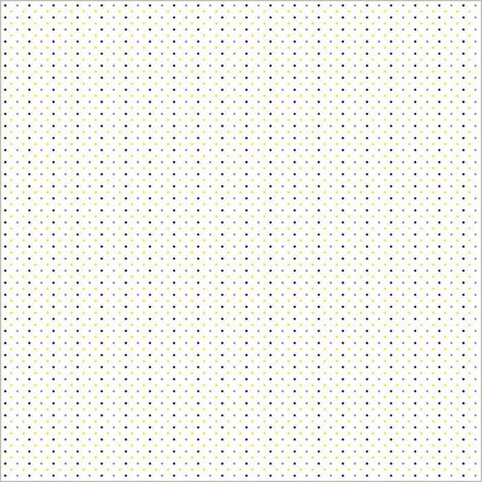 White Verona Dots Cotton 44”/45” Fabric Per Yard