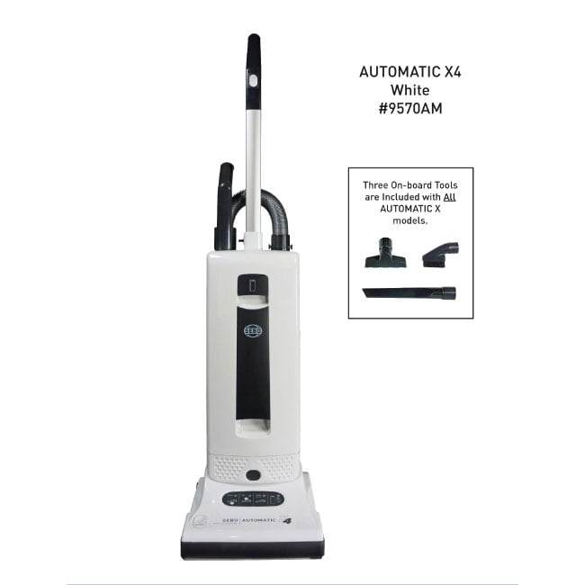 SEBO AUTOMATIC X4 Upright Vacuum Cleaner - White