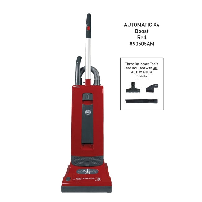 SEBO AUTOMATIC X4 Boost Upright Vacuum Cleaner - Red