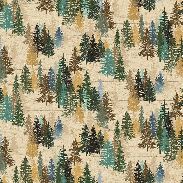 Great Outdoors Flannel Trees Multi Color
