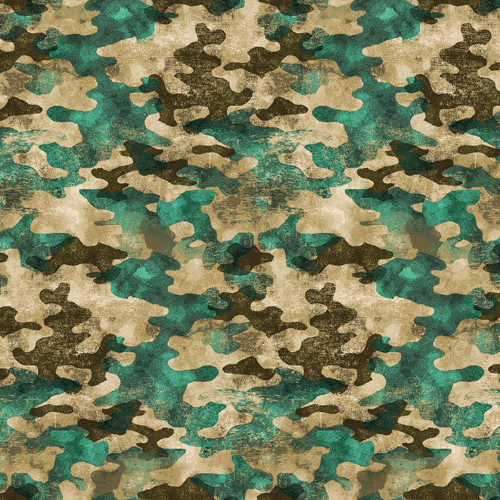 Great Outdoors Flannel Camo Khaki
