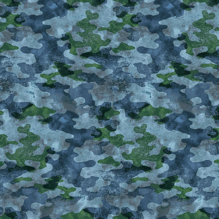 Great Outdoors Flannel Camo Blue