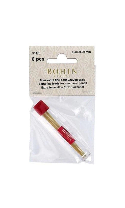 Bohin France Extra fine leads for mechanical pencil diam 0.90mm (6 pcs)