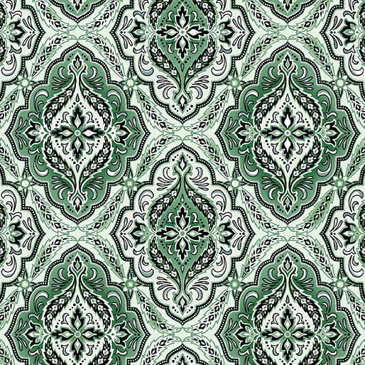 Winterberry Floral - Medallion - Sage