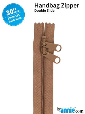 Handbag Zippers 30 in Double Slide Rock Slide