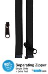 Black-50in Separating Zipper + Extra slide - byAnnie