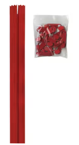 byAnnie Zippers by the Yard-Atom Red