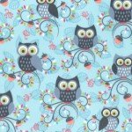 MM Little Happy Hooters on Minky 7642-Luna