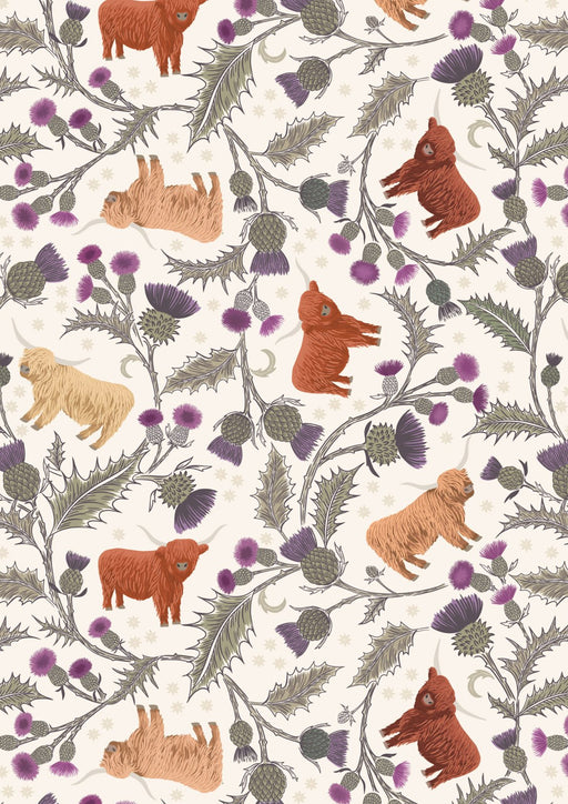 LI Highland Cows on Cream A873