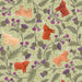 LI Highland cow and thistle on soft apple A873