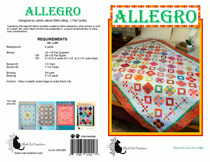 Allegro Quilt Pattern