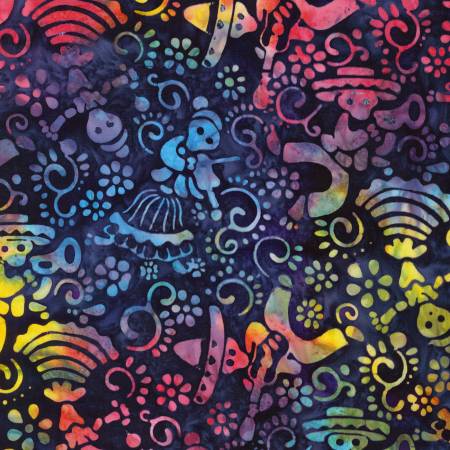 RK Skeletons Celebration Batik