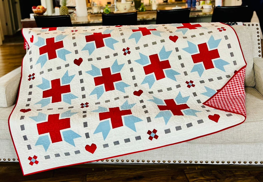 Angels Wear Scrubs Quilt Pattern - Paper Print Version