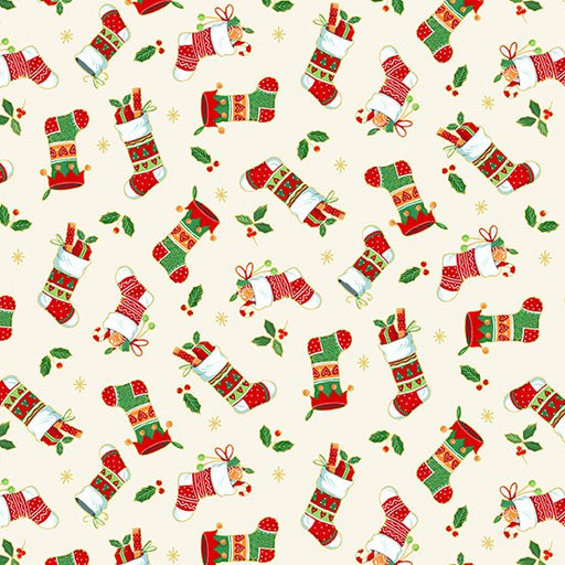 MA Merry Christmas tossed stockings 