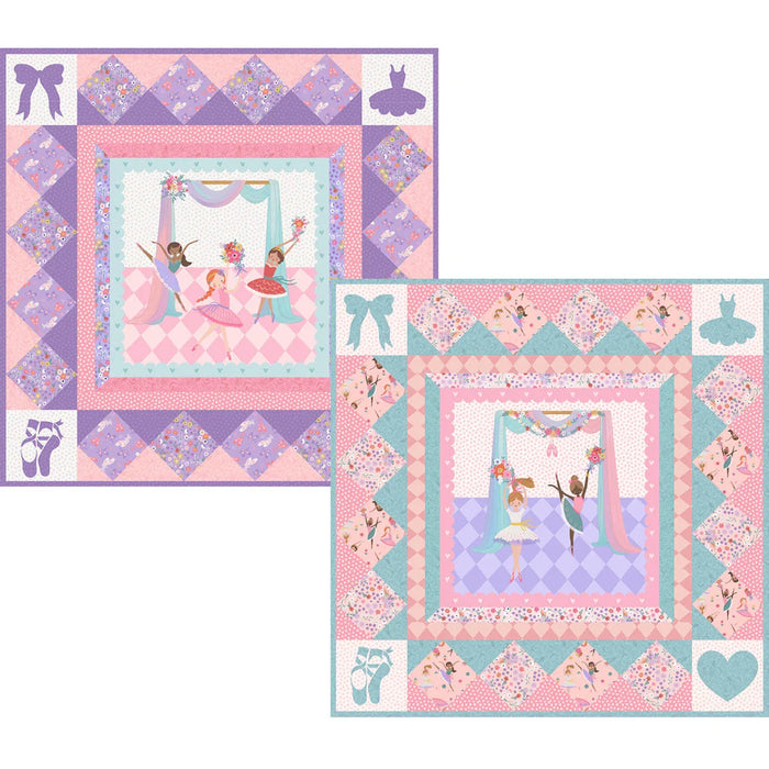 Aqua-Ballerina Twirl Quilt Kit