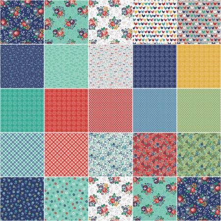 WD Backyard Blooms Charm Pack