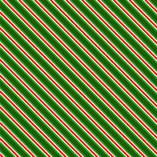 OA Noel Diagonal Stripe Green