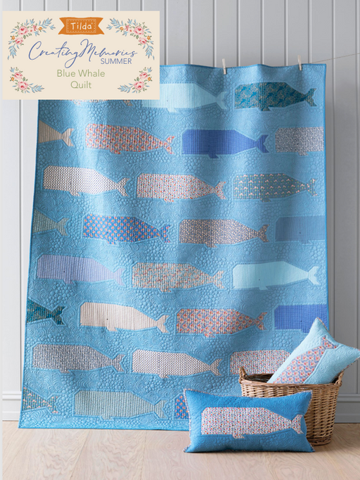 Blue Whale Quilt Kit-Tilda
