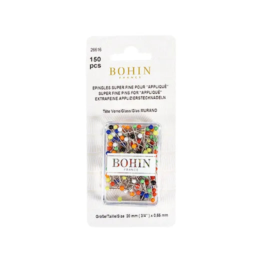 Bohin France Super Fine Pins for Applique