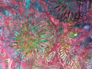 TT Tonga  Batik Floral-Boysenberry