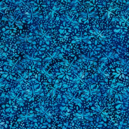 RB Batiks Expressions Tjaps Marine Blue