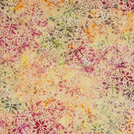 RB Batiks Expressions Tjaps Orange Yellow Multi