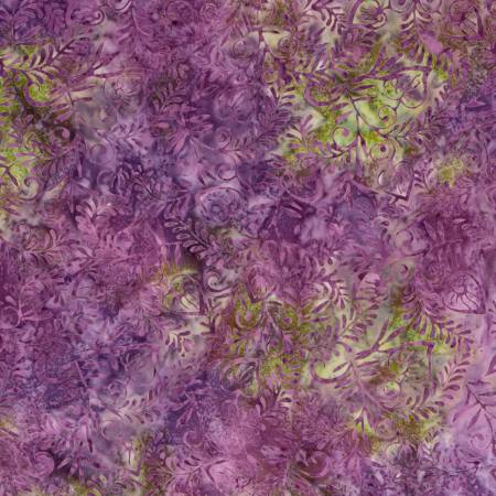 RB Batiks Expressions Tjaps Purple Green Multi