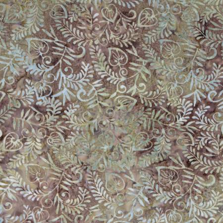 RB Batiks Expressions Tjaps Medium Brown Green Multi
