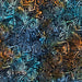 RB Batiks Tjaps Bayou Blues Round Midnight