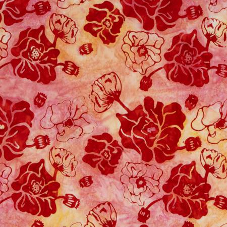 RB Batiks Expressions Tjaps Poppy