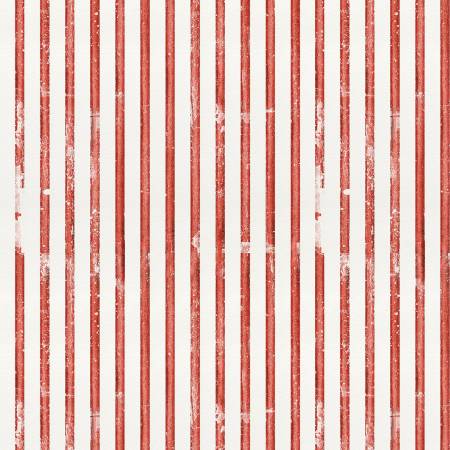 RB White As Snow Scarf Stripe Red