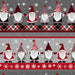 TT Grey Snow Gnomes 11" Stripe