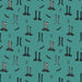 RB Little Witch Witches Socks Light Teal