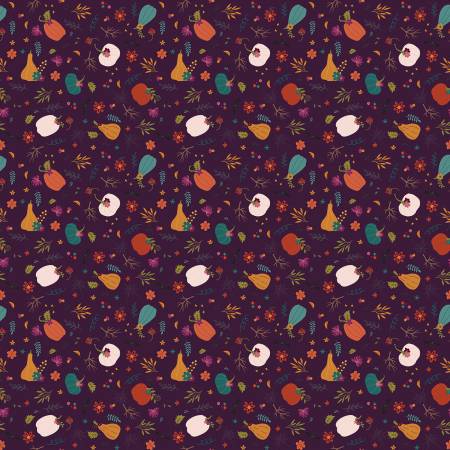 RB Little Witch Pumpkin Patch Purple