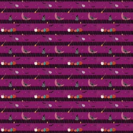 RB Little Witch Sitting on a Gate Magenta