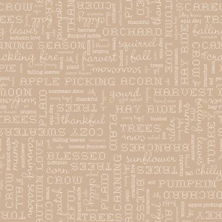 RB Autumn Words Tea Dye Lori Holt