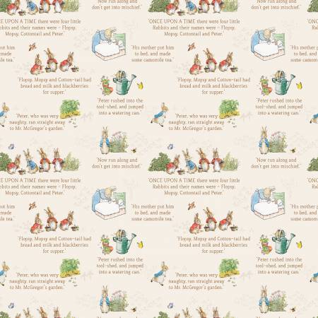 RB The Tale of Peter Rabbit Text Cream